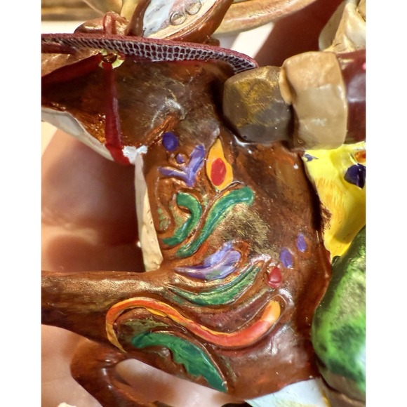 Jim Shore Christmas Santa Did Ride  Reindeer Ornament Heartwood Creek 2006 - Picture 4 of 11